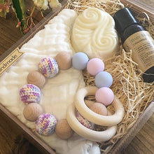 Load image into Gallery viewer, Teether Pack - Blue and Mauve