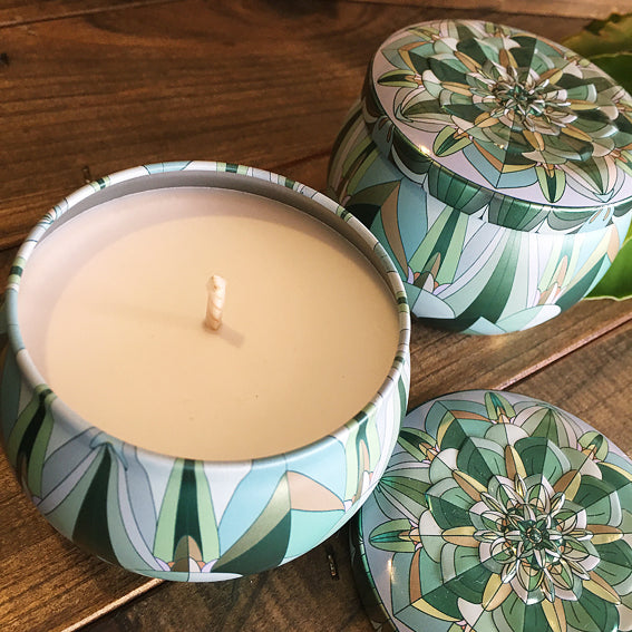 Art Deco Tin - Bamboo & White Lily