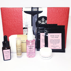 Christmas pamper gift pack for women rose facial